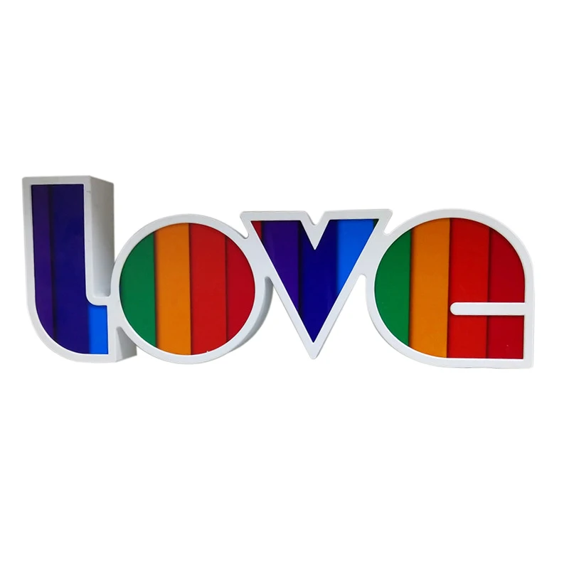 

LED LOVE Letter Decorative Lamp Proposal Lights Valentines English Confession Holiday Decoration Lamp Rainbow LOVE Lights Supply