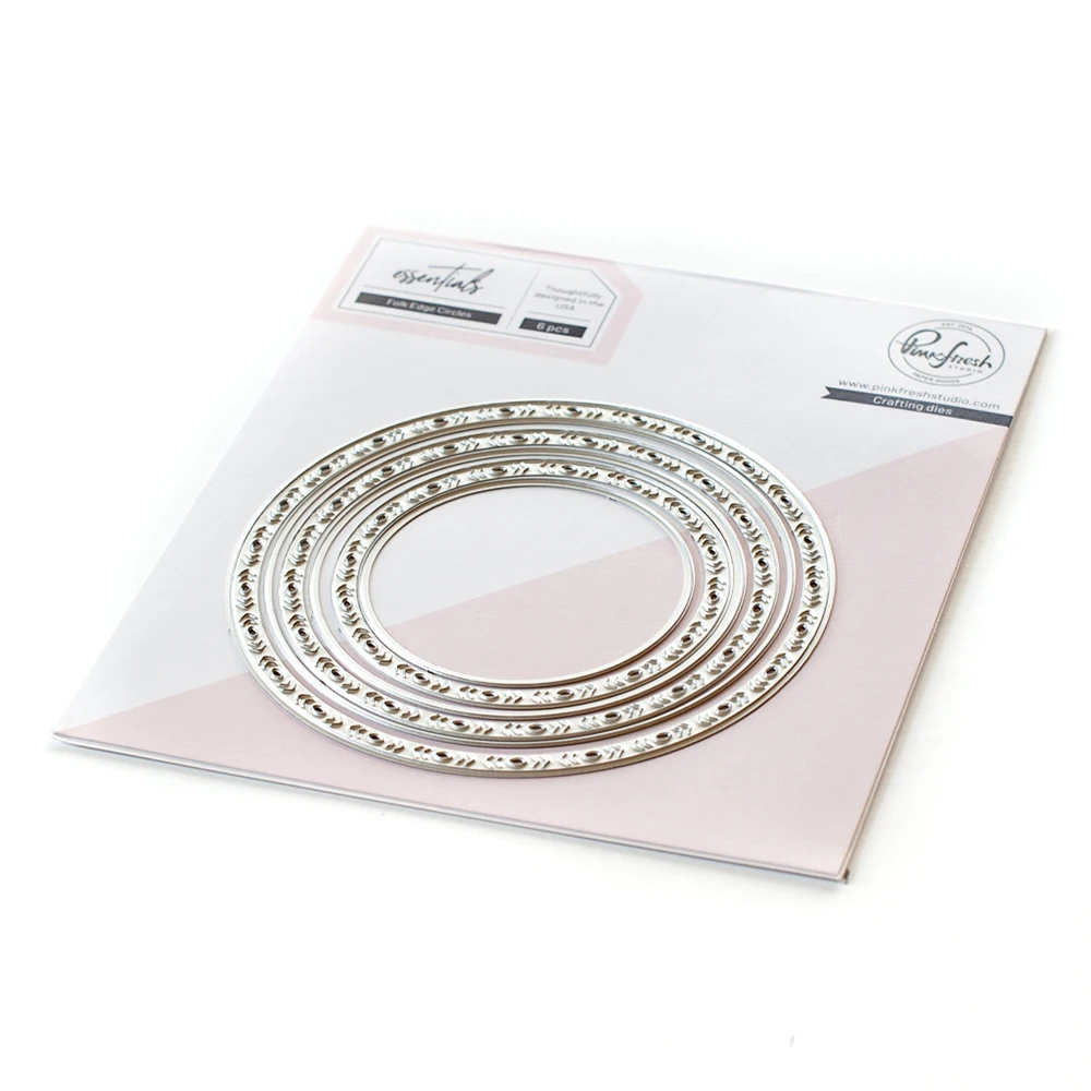 

2021 фольклорные кромки, круглые металлические Вырубные штампы 98*98 мм, «сделай сам», скрапбукинг, фотоальбом, декоративное тиснение, пресс-фор...