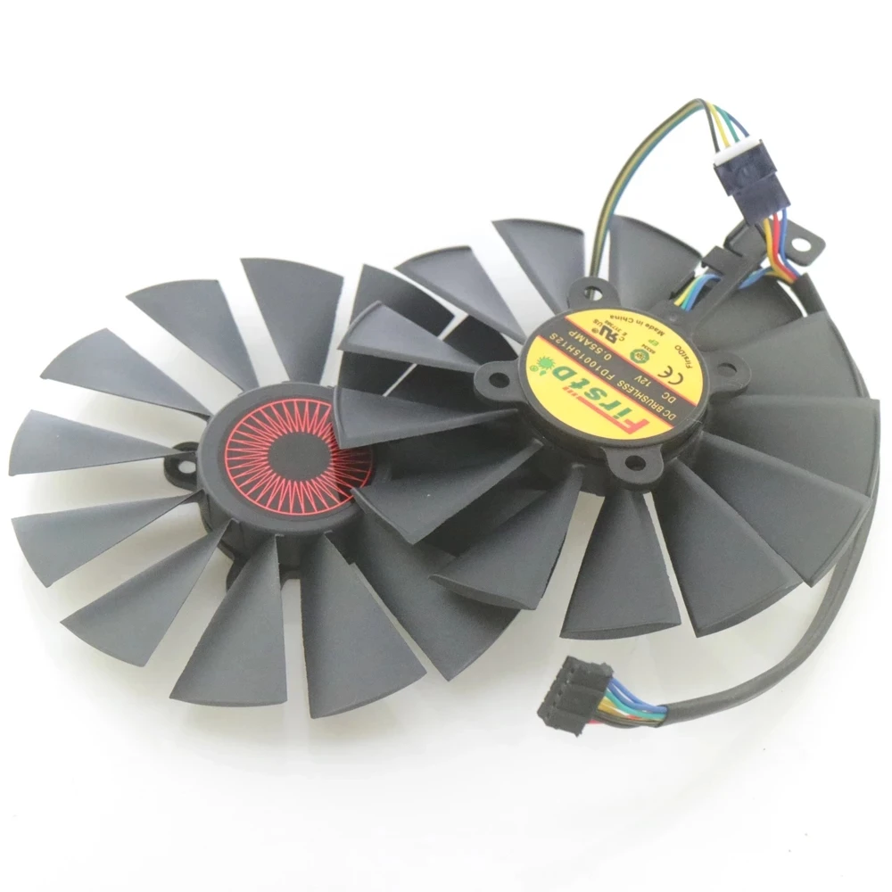 Охлаждающий вентилятор для игровой видеокарты FD10015H12S 12 В 0 55 А 95 мм ASUS STRIX-R9 380 GTX970 980