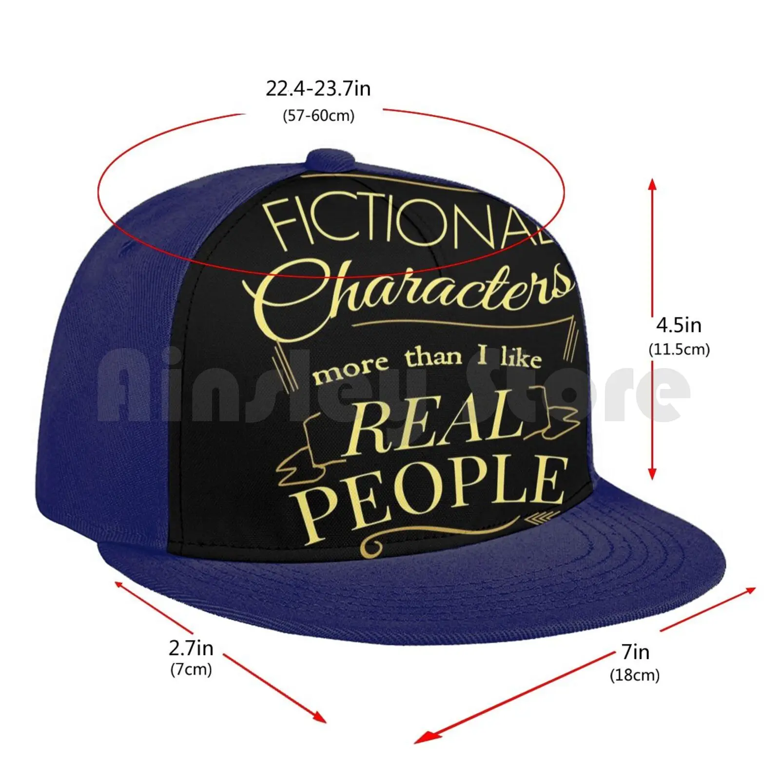 

I Like Fictional Characters More Than Real People Baseball Cap Adjustable Snapback Hats Hip Hop Fictional Characters Favourite