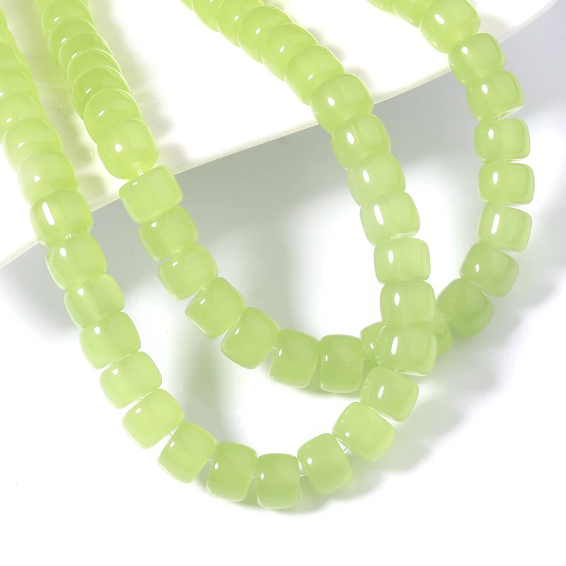 Стеклянные бусины для изготовления ювелирных изделий 8 х6 мм 60 шт