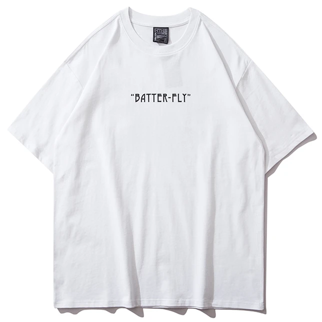 Мужская футболка с цветными бабочками в стиле ретро уличная одежда Харадзюку