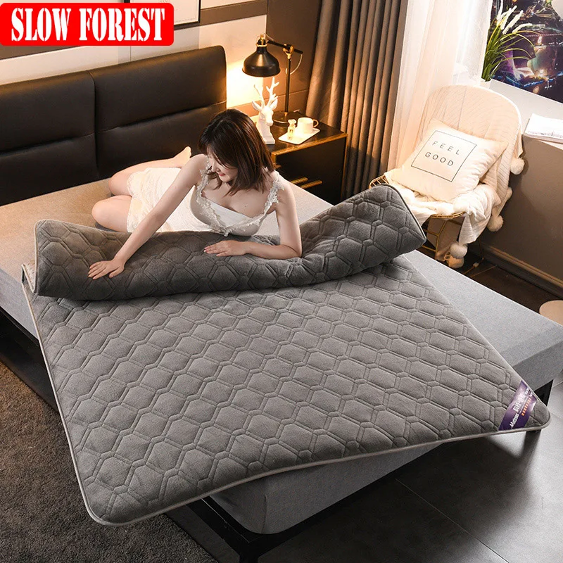 Медленный лес матрас большой размер кристалл бархат спальный коврик Мебель для