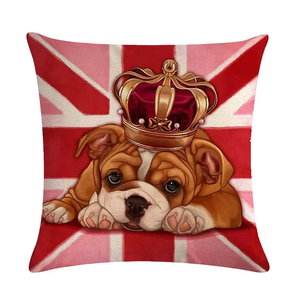 

Мягкий Хэллоуин Собака серии с рисунком черепа задняя Подушка Наволочка из хлопка и льна для дома и офиса наволочка с изображением автомоби...