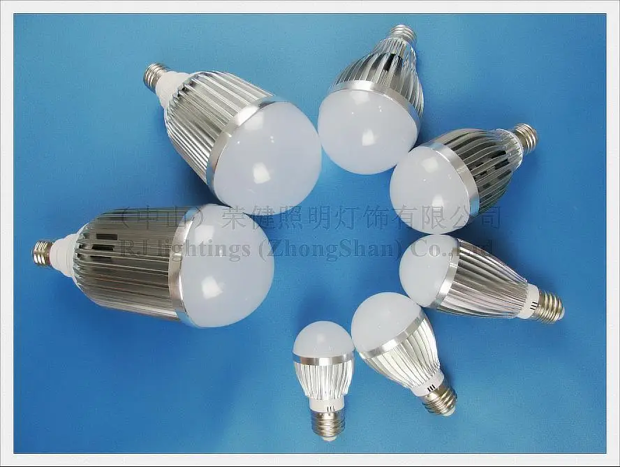 Алюминиевый светодиодный шар SMD5730 глобус светильник 3 Вт 5 7 9 12 15 18 AC85 265V E27 высокое