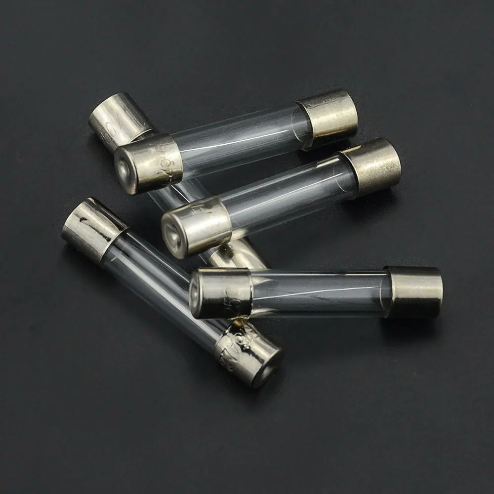 72 шт./лот 6*30 мм Быстросохнущий стеклянный трубчатый предохранитель в