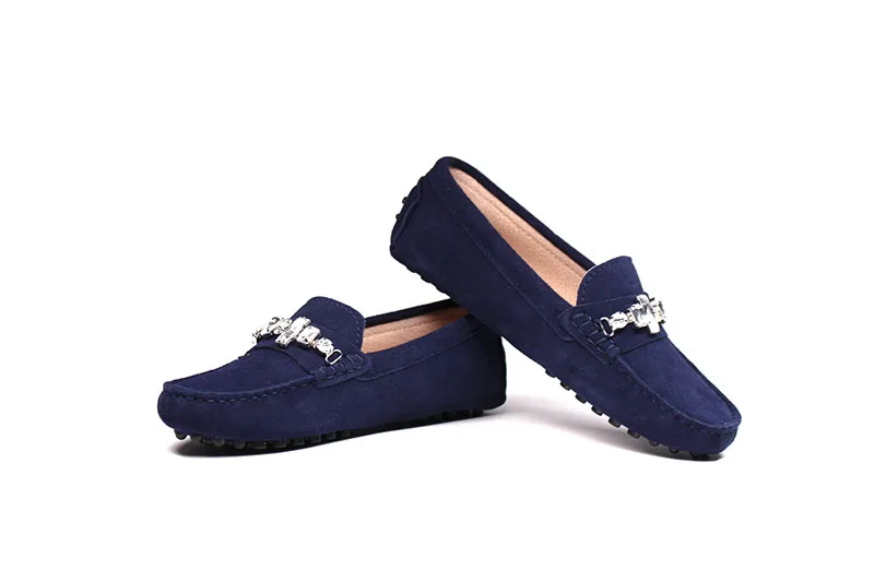 genuine cowhide leather women shoes Female Casual Fashion Flats Spring Autumn driving shoes women leather loafers