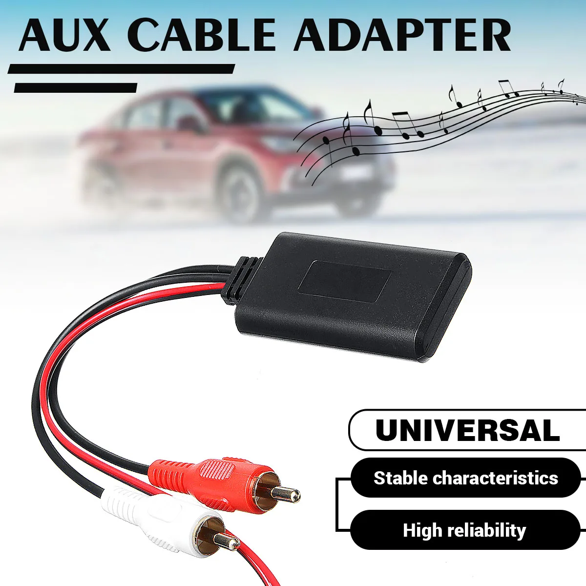 

Универсальный автомобильный bluetooth-адаптер с аудиовходом AUX и RCA