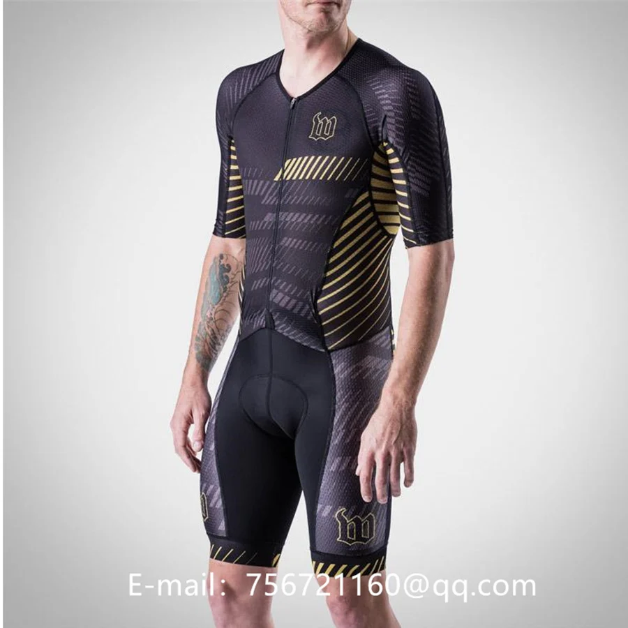Небесно-голубой Wattieink открытый Трикотажный костюм для триатлона skinsuit Велоспорт мужской Велосипедный Спорт ciclismo Боди Набор всплеск Одежда MTB кожи костюм - Цвет: Небесно-голубой