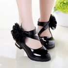 Кожаные туфли принцессы для девочек, весна-осень 2021, детская обувь, школьная повседневная обувь для девочек, танцевальные туфли для подростков на свадьбу, вечеринку