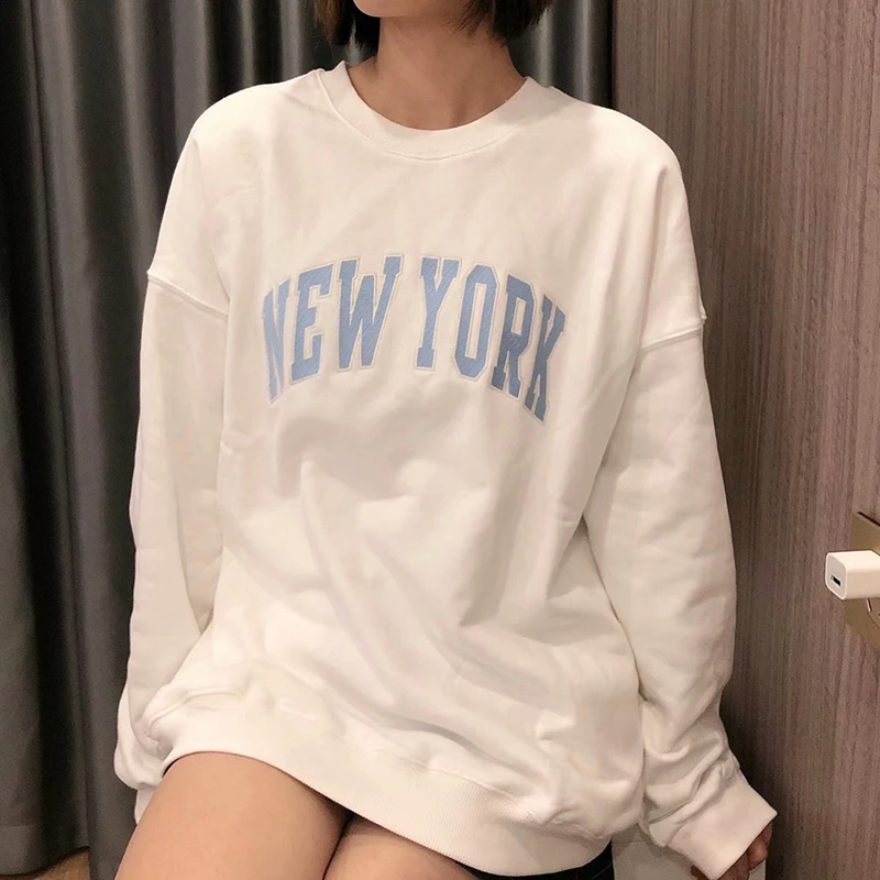 

Толстовка унисекс из мягкого хлопка, весна-осень 2022, Модные женские пуловеры оверсайз, винтажные женские шикарные пуловеры