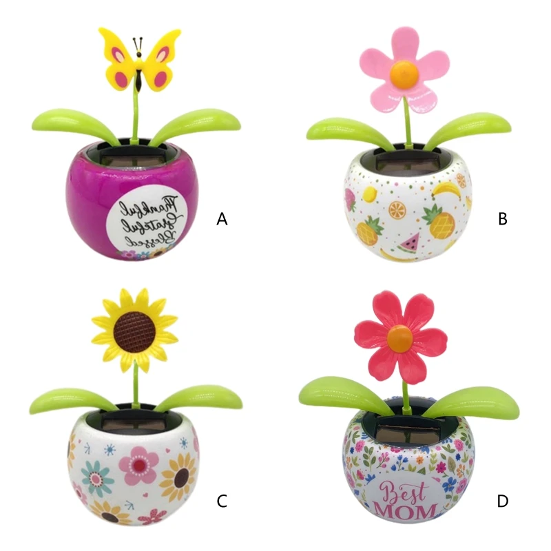 

Фигурка танцовщицы на солнечной батарее, украшение для офисного стола