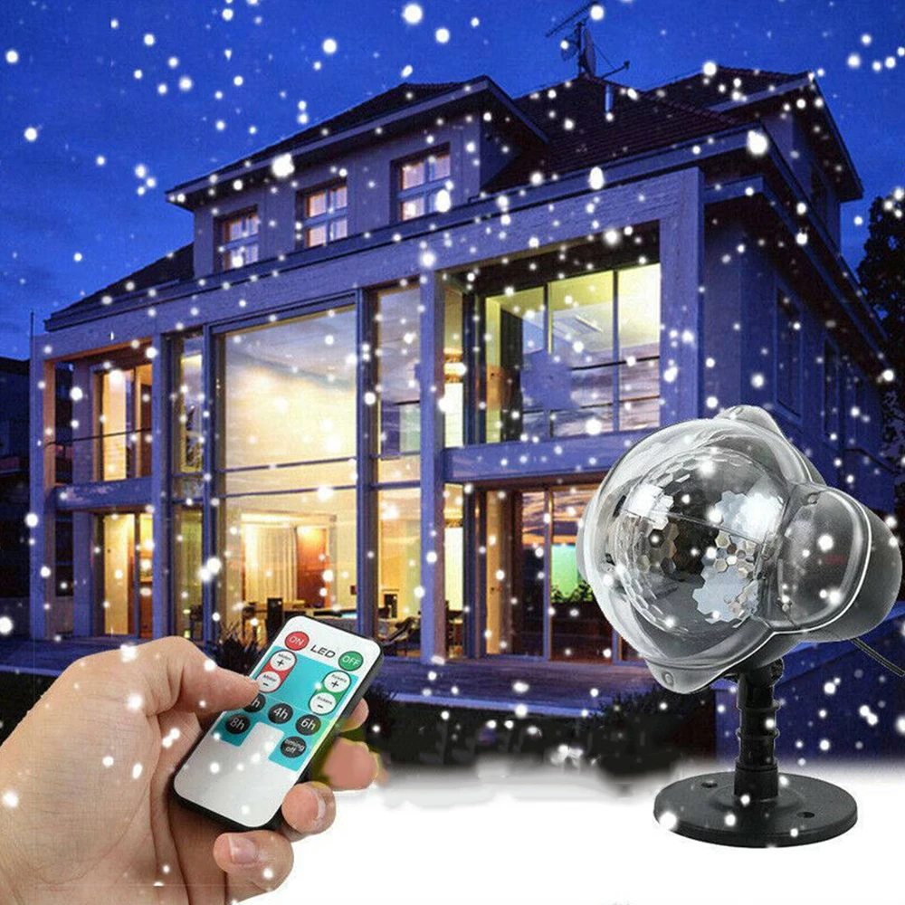 

Snowflake Projector Light Super Bright Christmas Led Laser Lights Outdoor Lawn LED Projection Lamp Waterproof Landscape Decor