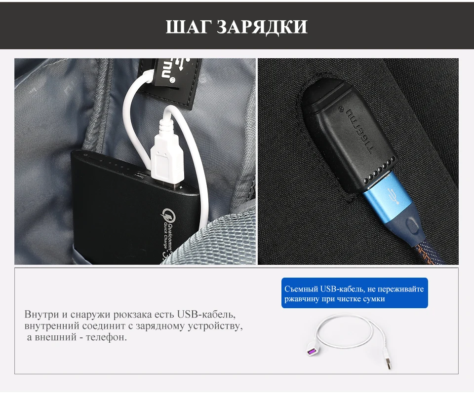 Новое Прибытие Большой Емкости Путешествия 15." 19" Анти-Вор Ноутбук Рюкзаки Мужчины Водонепроницаемый Моды С USB Зарядным Портом Мужской