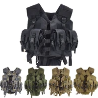 adjustable seal tactical vest molle airsoft equipment army hunting paintball military vest chest protective training vest