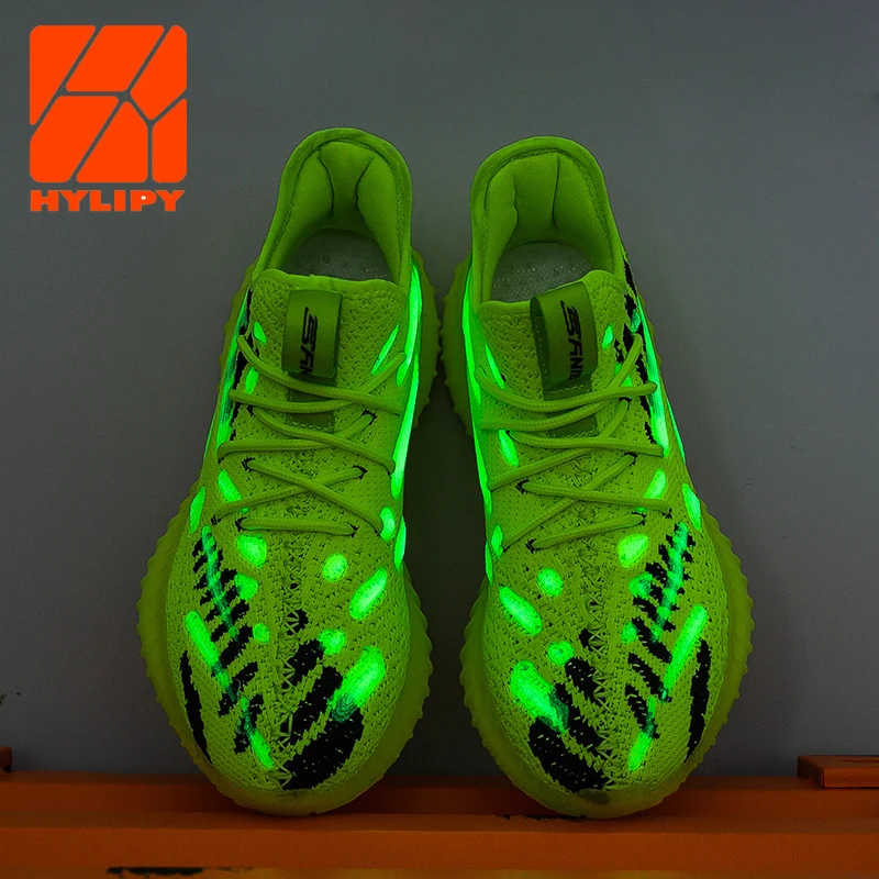 

Luminous Men Shoes Fly Weaving Sport Shoes Men Sneakers Casual Shoes Breathable Trainers Outdoor Men Athletic Walking Shoes