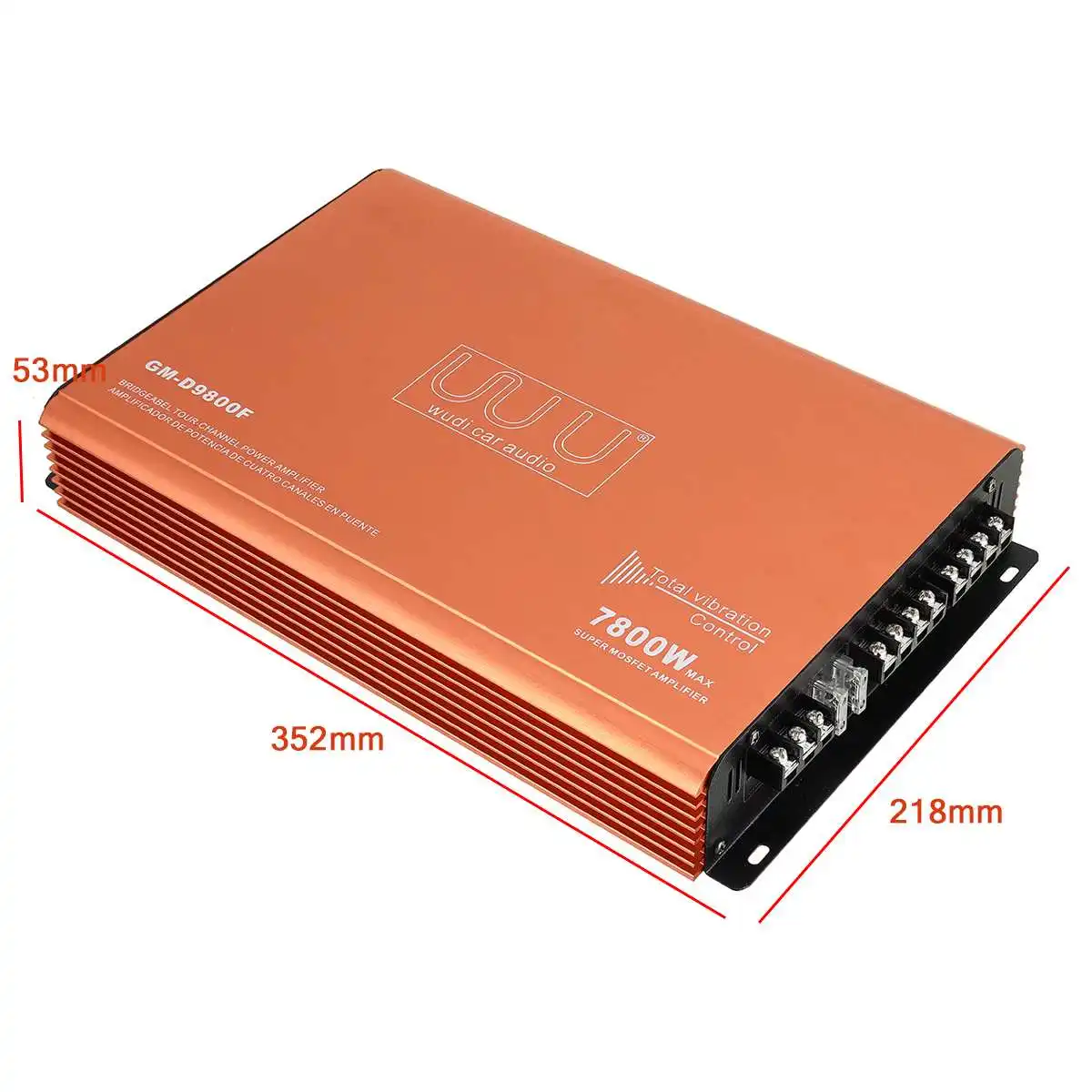 

12V 7800W 4 Channels Car Amplifier Subwoofer Audio Stereo Bass Speaker Auto Audio Sound System