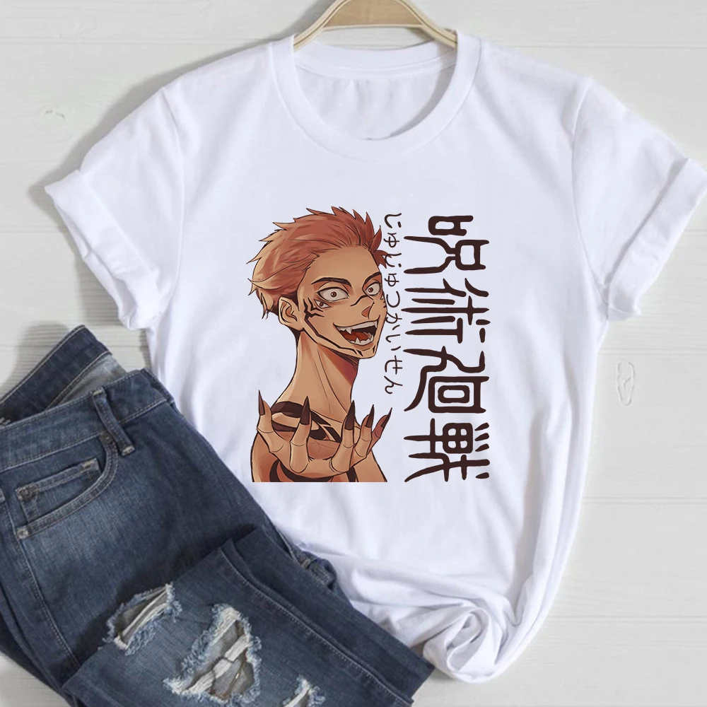 

Jujutsu Kaisen Casual Mens Clothes Printed Unisex Men Tshirt Short Sleeve O-neck T Shirt Cartoon Anime T-shirt Male Manga Tops