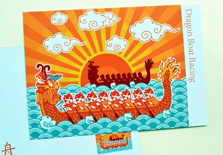 1 шт. Китайская традиционная записываемая Классическая винтажная открытка для