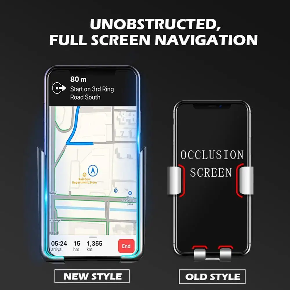 

SAKZNR Universal Car Phone Holder 360 Degree Adjustable Cellphone Stand Hold For Mobile Phone GPS Display Bracket Accessories