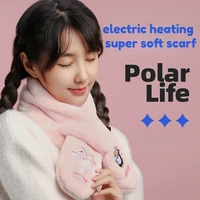 electric heating scarf soft neck warmer usb rechargeable electric thermostastic portable hand waist shoulder warm scarf heater