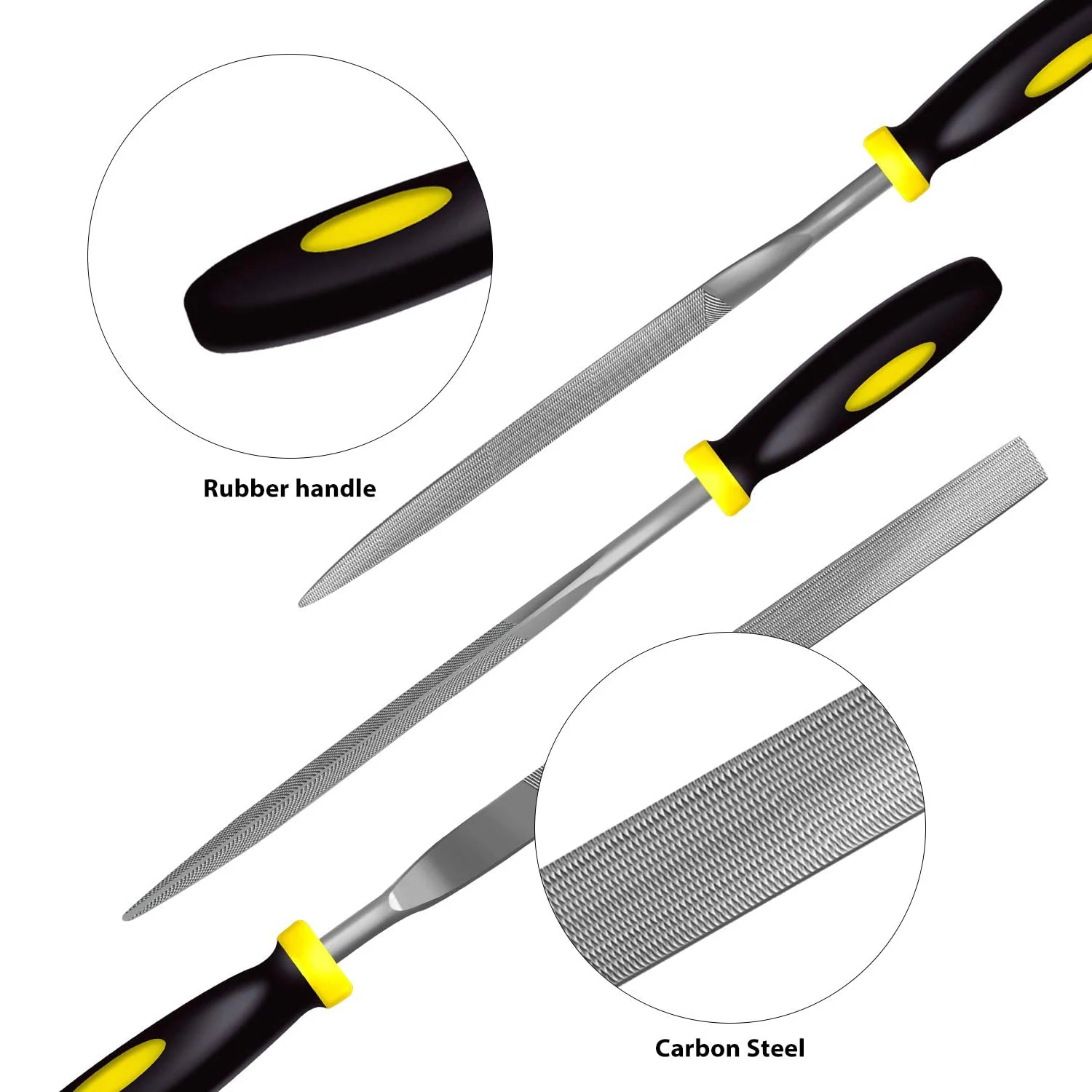 Набор деревянных рашпилей прочный набор из 6 небольших насадок плоские круглые