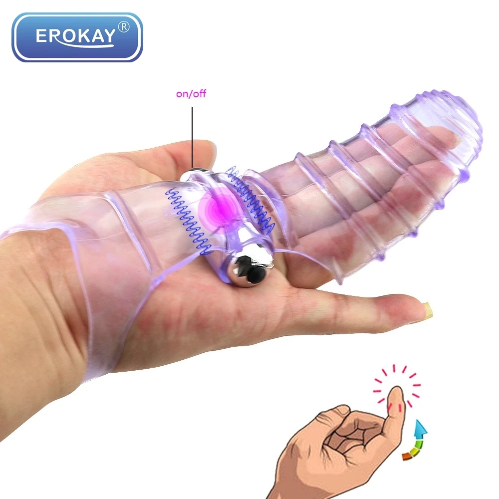 Интимные игрушки для женщин Пальчиковый рукав вибратор массаж точки G Клитор