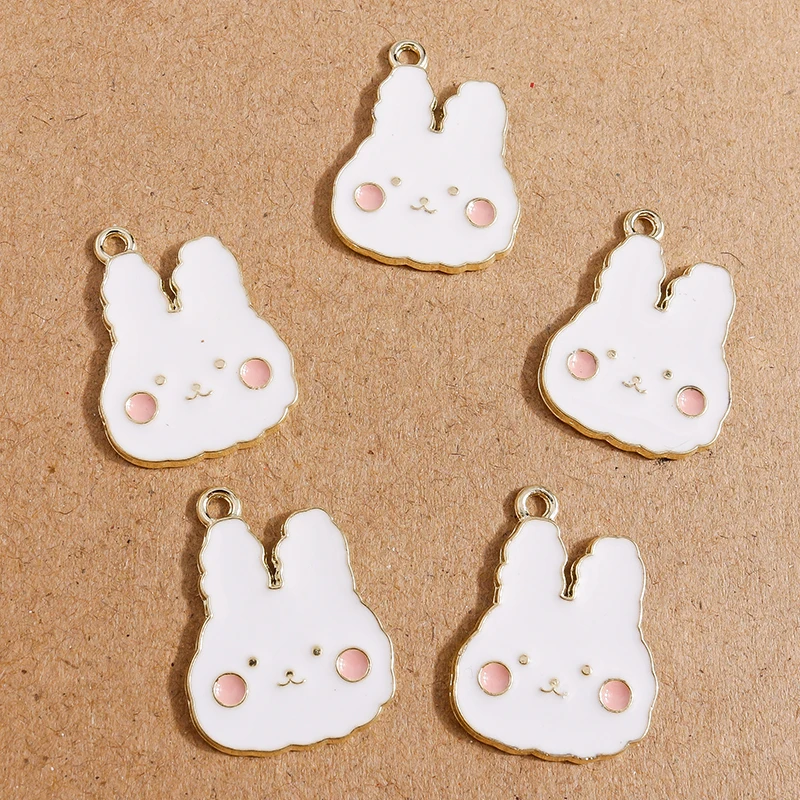 

10pcs 19*25mm Cute Animal Charms Enamel Cat Charms Pendants for Making Bracelets Necklace Earrings DIY Handmade Jewelry Findings
