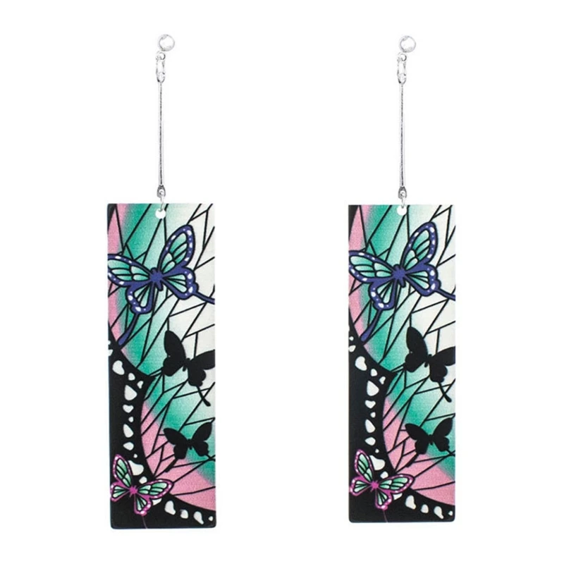 

Anime Demon Shinobu Butterfly Earrings Ear Dangler Cosplay Props Accessories