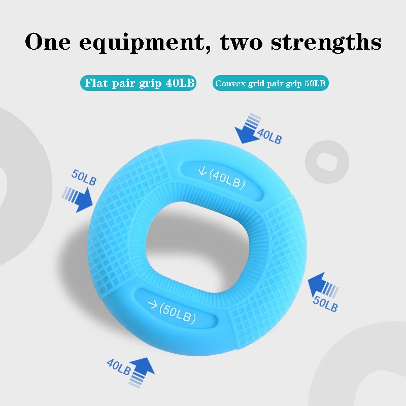 Регулируемая рукоятка 20-80 фунтов захватное кольцо кистевой эспандер тренажер