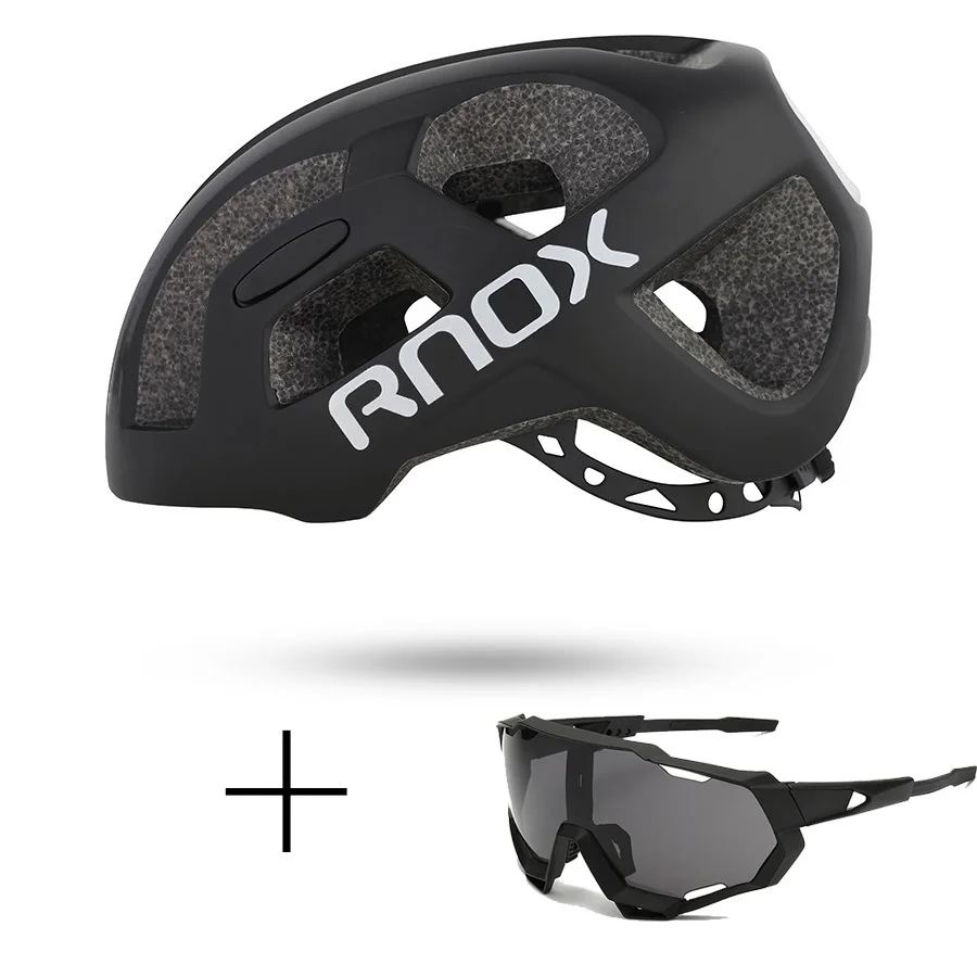 RNOX Сверхлегкий мужской велосипедный шлем восьмиугольный черный mtb Горный шоссейный велосипедный шлем для женщин для взрослых 55-61 см оборудование для гоночного велосипеда - Цвет: colour 7