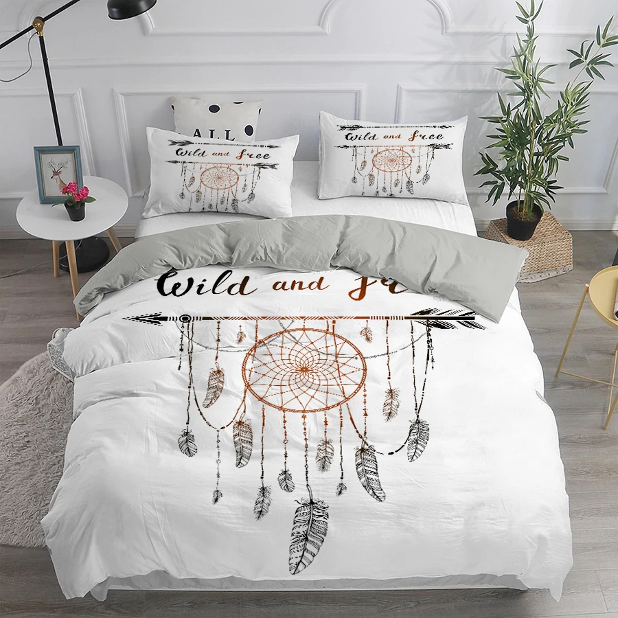 

Dream Catcher Bedding Set Elegant Bohemian Duvet Cover Queen 220x240 Ethnic Quilt Cover Single Double King Comforter Bed Cover