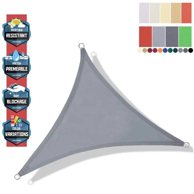 

4.5x4.5x4.5m Waterproof Sun Shade Sail Canopy Awning Summer Outdoor Shelter Household Balcony Pool Garden Cover