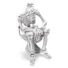 1 шт. креативная сумка-кошелек для унитаза с черепом, резиновые аксессуары для украшения, очаровательная подвеска, забавные подарки, декор на Хэллоуин