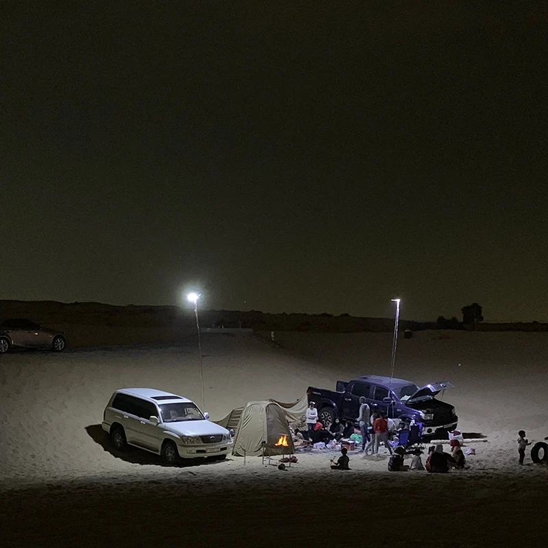 Comprare Lampada Portatile Lampara Ricaricabile 47W DC 12V LED Tenda Da Campeggio Luce 4.5m Telescopica Per Luci Da Viaggio Su Strada Proiettori Lanterna