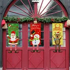 Рождественский баннер, подвесное украшение для двери, рождественское многоцветное украшение для дома, рождественские украшения