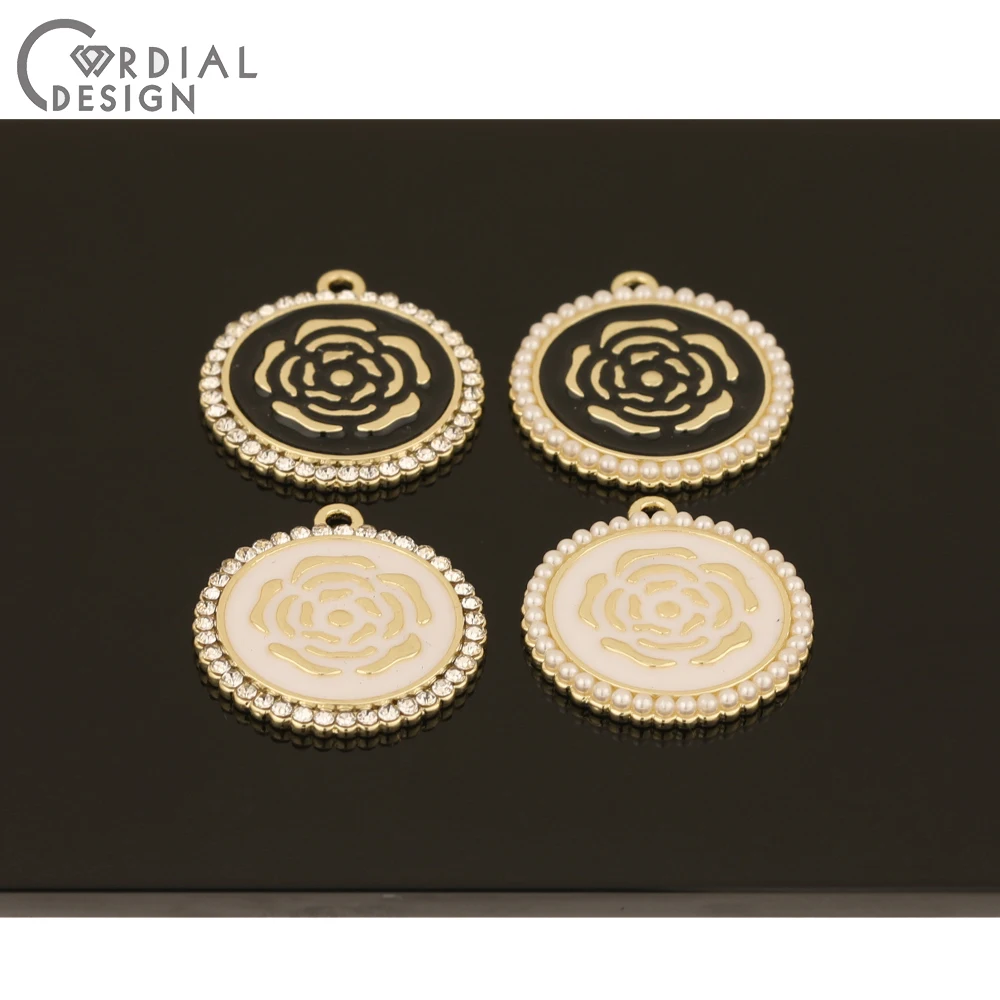 

Cordial Design 50Pcs 21*24MM Jewelry Accessorie/Imitation Pearl/DIY Making/Charms/Flower Shape/Paint Effect/Pendant/Hand Made