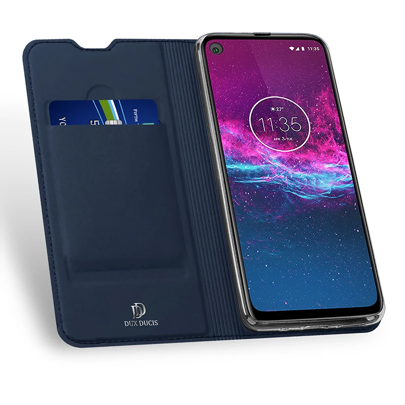 Флип-чехол для Motorola One Action, Роскошный чехол из искусственной кожи, ударопрочный чехол-подставка для телефона Moto One acio