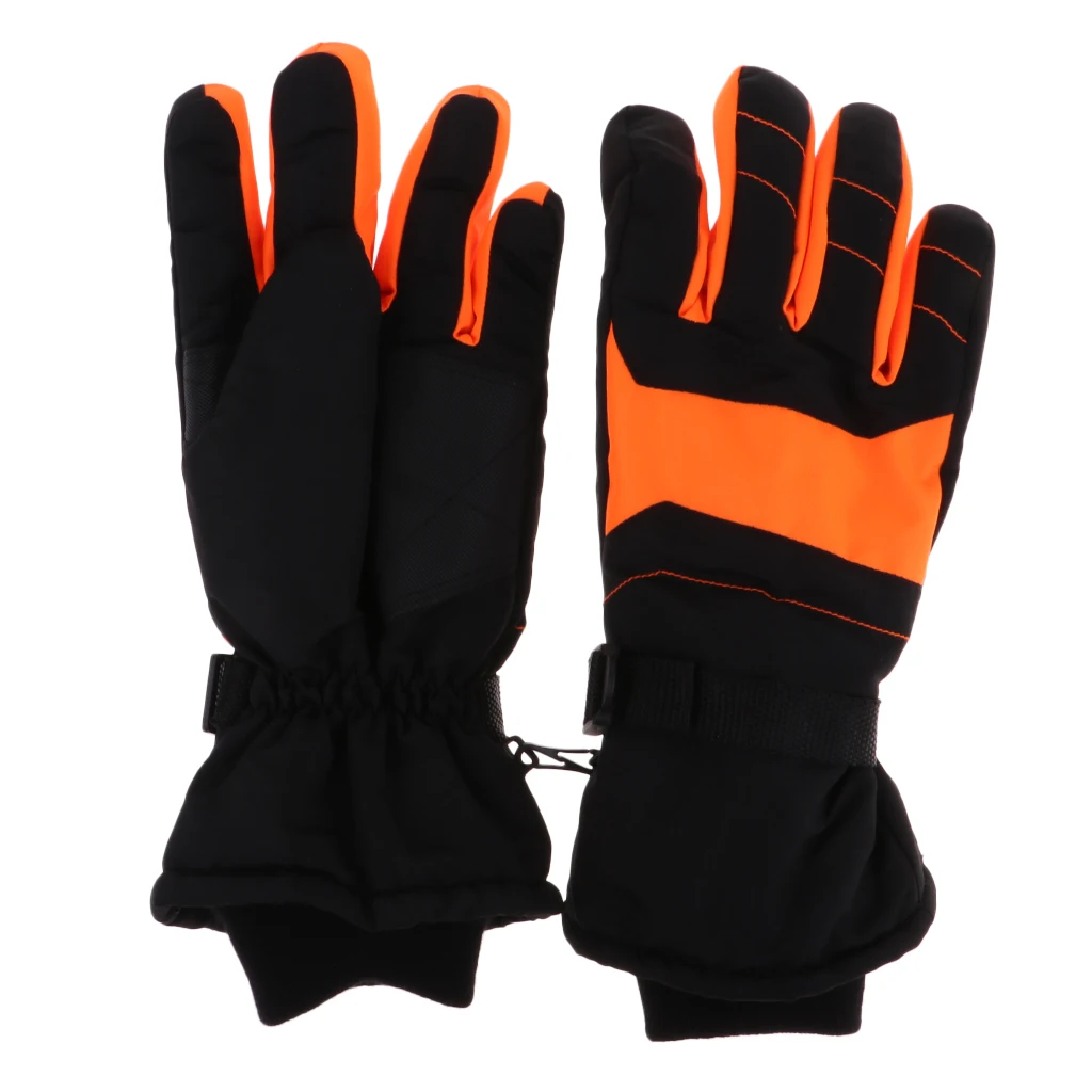 Водонепроницаемые лыжные перчатки для взрослых и детей зимние теплые сноуборда