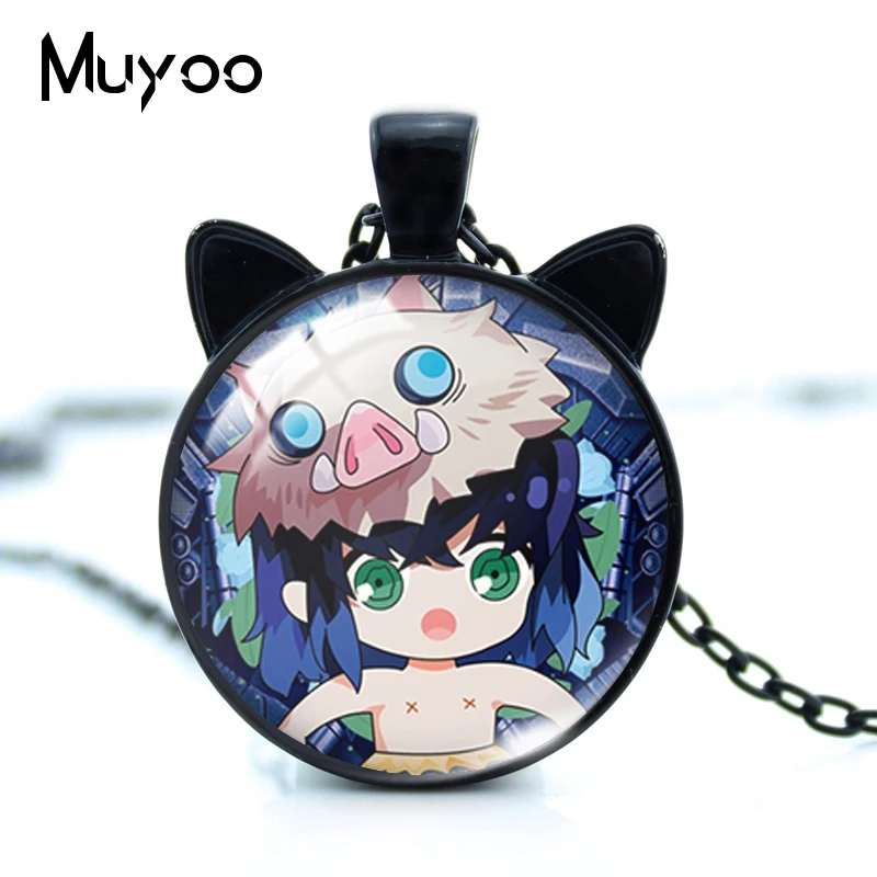 Новинка 2021 ожерелье с подвеской в виде кота из мультфильма аниме рассекающий