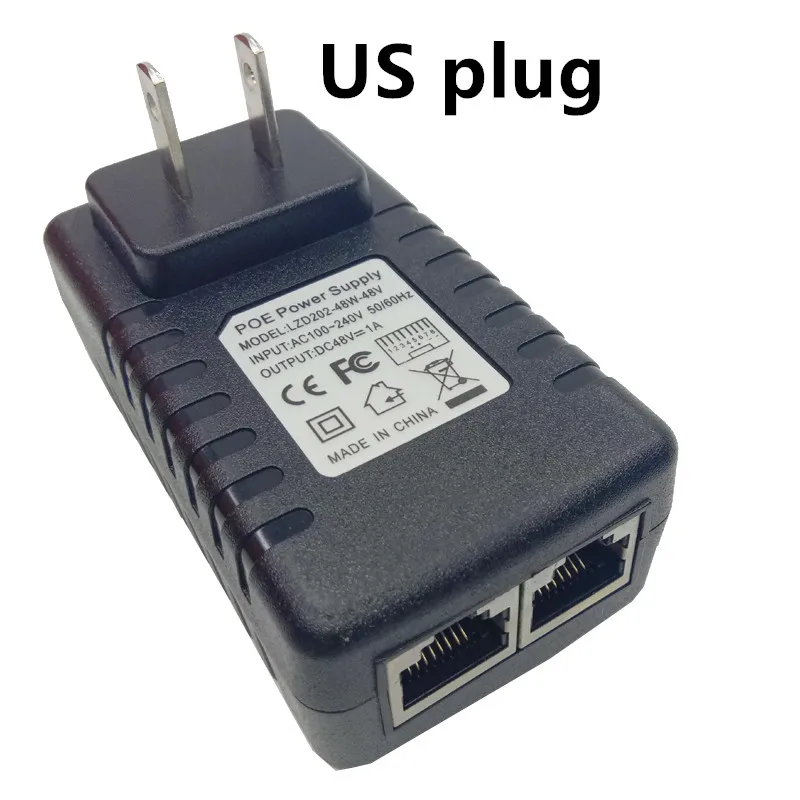 Адаптер питания PoE 24 в 48 0 5 А 1 настенная розетка POE инжектор Ethernet адаптер для IP
