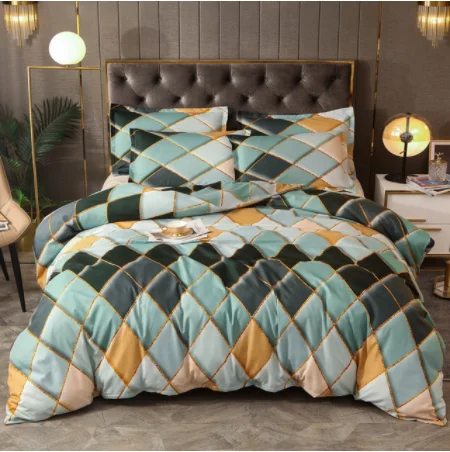 

Geometric Duvet Cover Set Comforter Bedding Sets 3D Duvet Cover King Bedding Full Bed Sets Queen