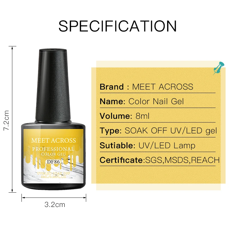 8 мл коричневый кофе Цветной Гель-лак для ногтей шоколадный осенне-зимний стиль