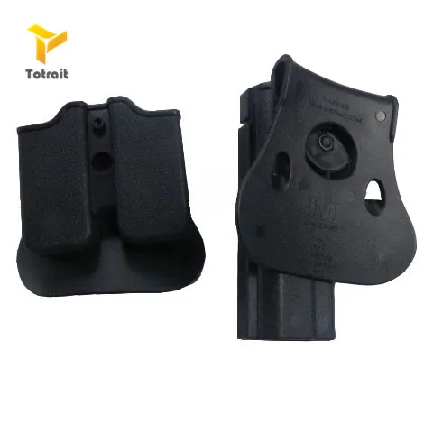 Кобура для пистолета HANWILD IMI 1911 с мешочком магазина черный Койот Полимерная Roto Colt