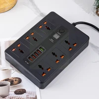 smart timing socket 6 outlet surge protector extension cord power timing board charger with usb plug strip power function d7o9
