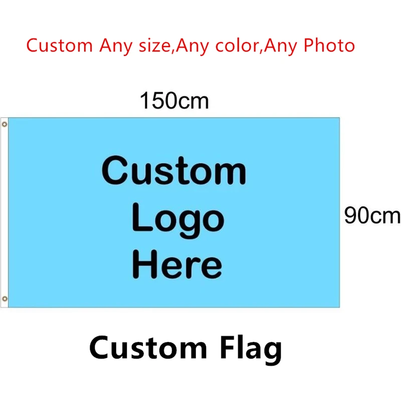 

Wholesale Custom Flag Any LOGO/Size/Colour 90x150CM/60X90CM/120X180CM Flying Banner 100D Polyester Advertising Sports Decoration