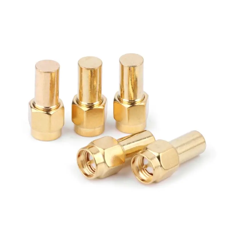 5 шт. DC-3GHZ радиочастотный коаксиальный адаптер SMA-штекер концевой фиксатор