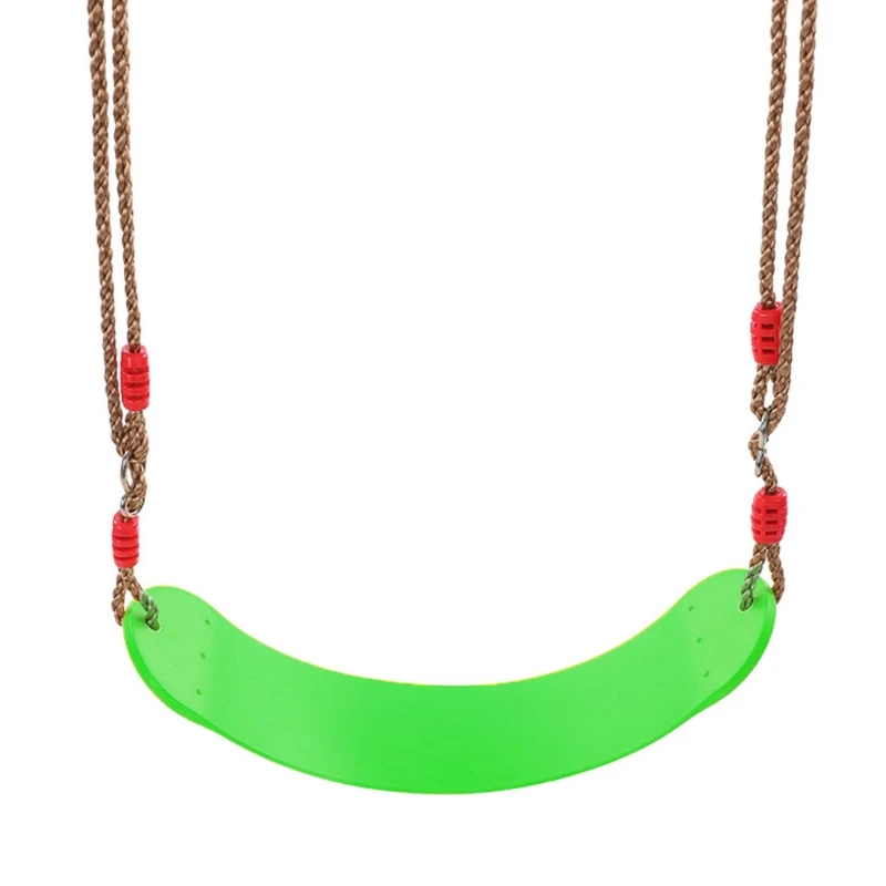 

Outdoor Equipment Adjustable Swing Set with Safety Rope and Soft EVA Swing Seat Interactive Home Garden Toy for Kids