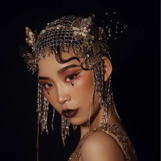 Модные Волшебные оправы для очков серьги-клипсы в виде бабочек жемчужная цепочка