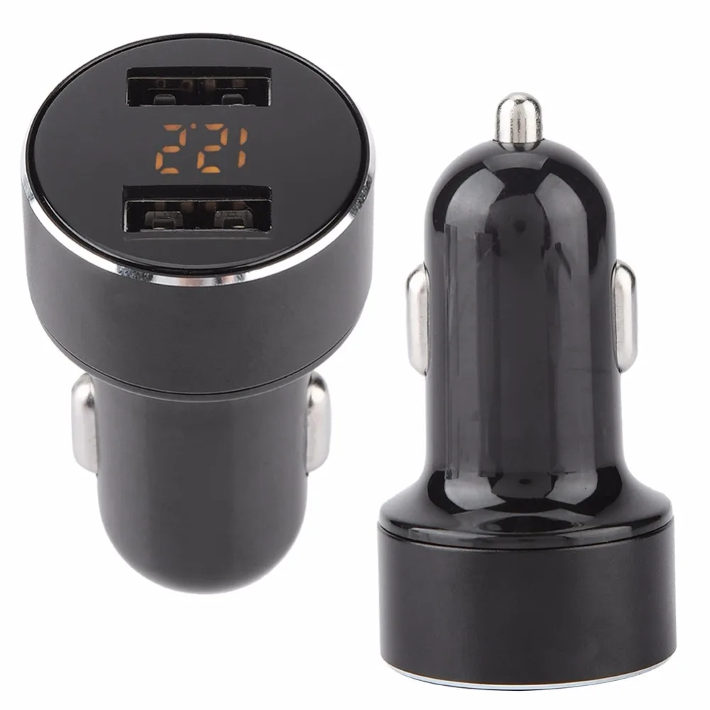 Автомобильное зарядное устройство с двумя usb портами 3 1 А светодиодный экран